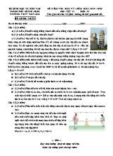 Đề kiểm tra học kỳ I môn Vật lý Lớp 10 - Năm học 2019-2020 - Trường THPT Phú Lâm (Có đáp án)